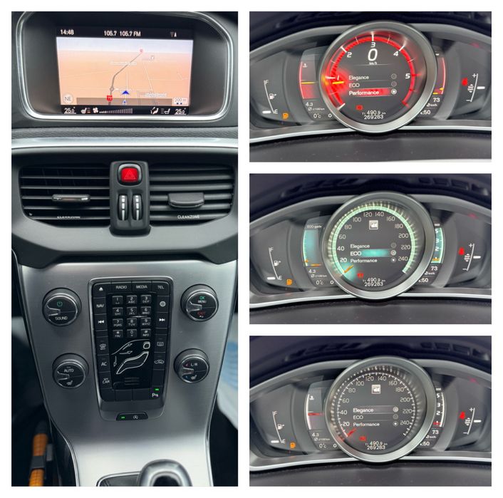 Volvo V40 D2, 2.0 Tdi ,fabr. 2017, Euro 6 , Full Led , Carte Service !