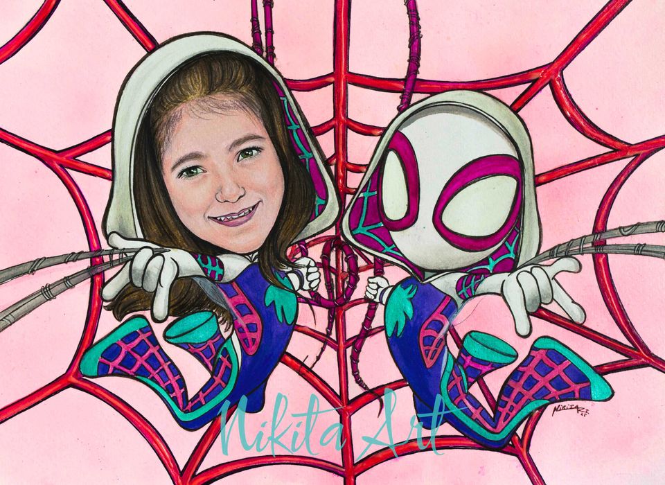 Карикатури  по поръчка, ръчно рисувани