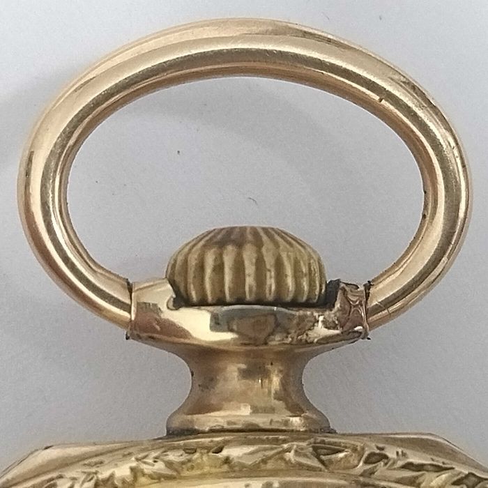 ELGIN Veritas Джобен часовник, позлатен, рядък, перфектен