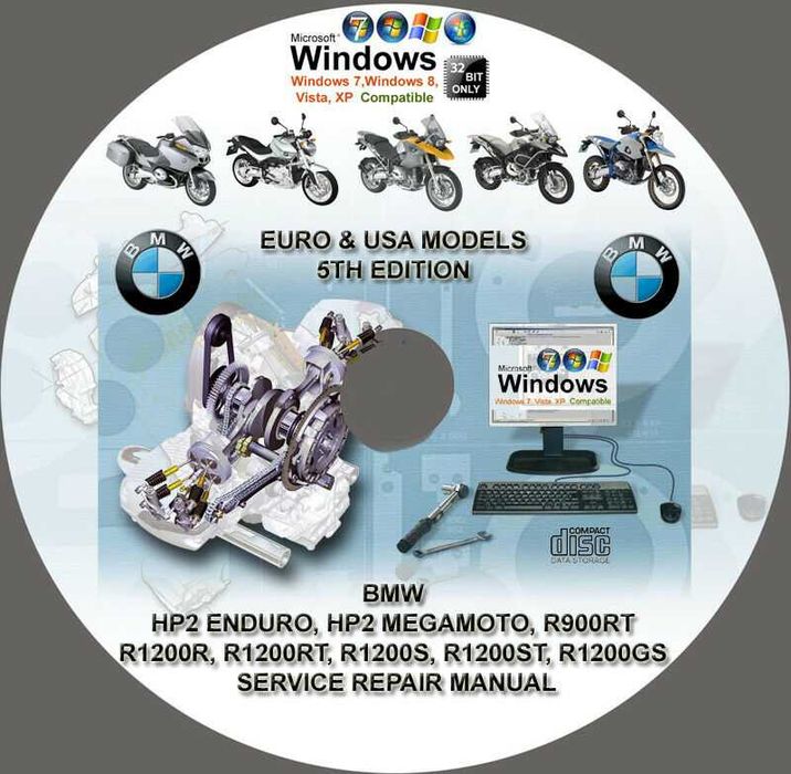 Manual Reparatie Service BMW K1600 R1200 GS RT S1000XR K1200 K1300 etc