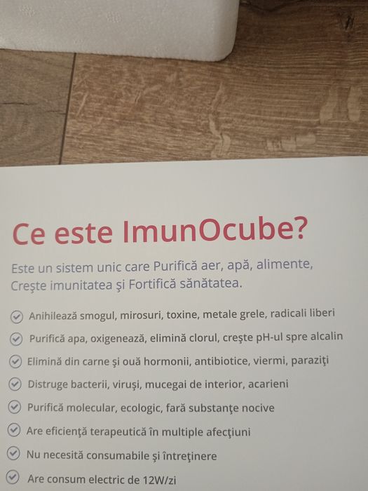 Vând aparat ImunOcube – stare foarte bună, utilizat foarte putin