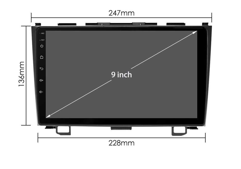 Мултимедия 9" ANDROID 14 за Honda CR-V III CRV CARPLAY RDS навигация