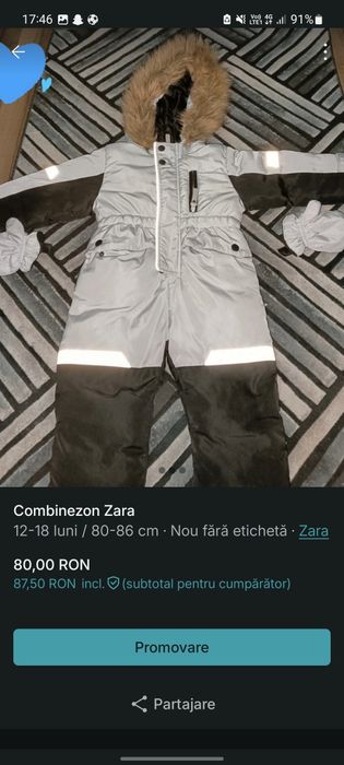 Combinezon zara copii