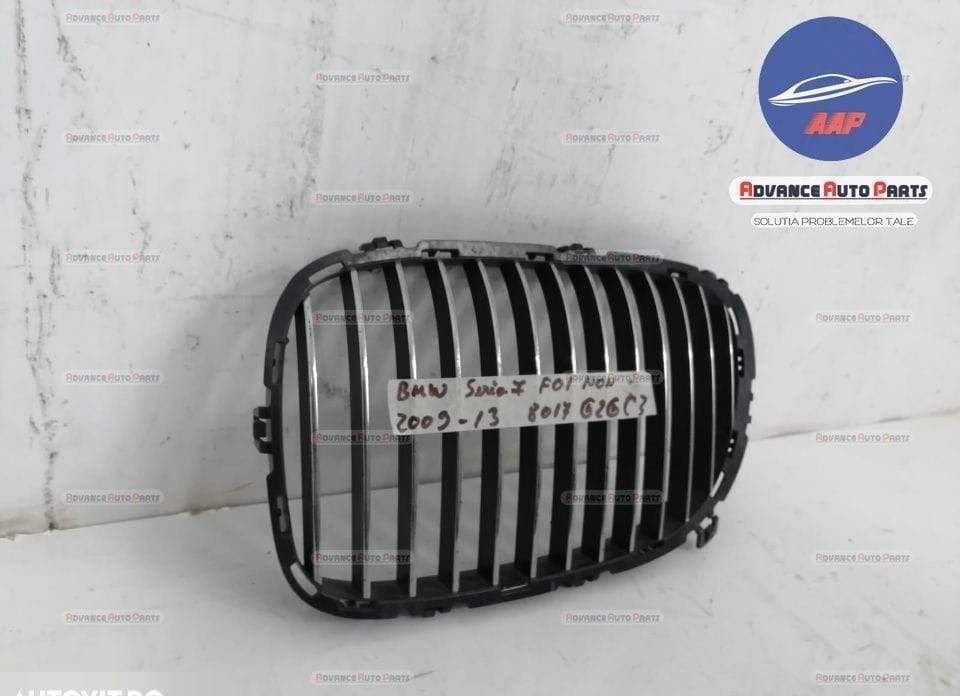 Grila centrala stanga originala BMW Seria 7 F01/F02 2008 2009 2010 201
