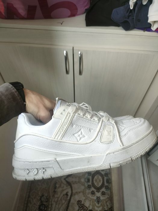 Louis vuitton кроссовки кеды  белые 39 размер