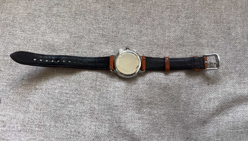 Ceas Fossil Abilene CH3014 cronograf dama otel inox piele