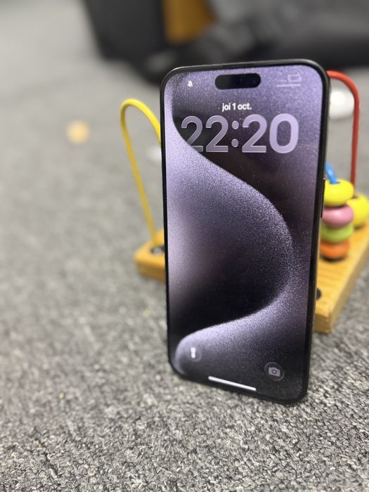 Oferta !! Iphone 15 Pro Max 256 gb IMPECABIL ! Culoare frumoasa Black Titanium !