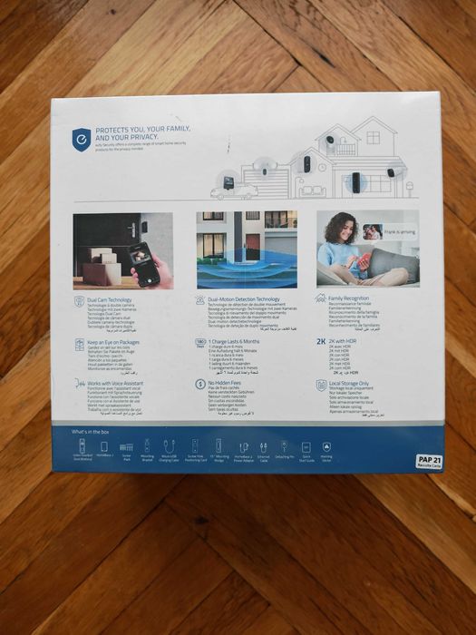 Видео звънец Eufy S330 + HomeBase 2, 2K HD двойна камера.