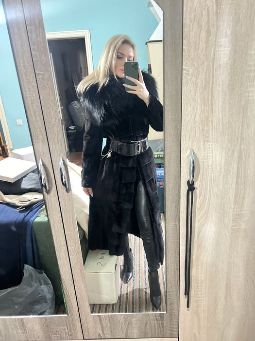 Шуба стриженной норки AVANTI