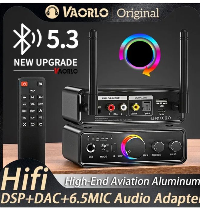 Dac convertor audio toslink rca bluetoth telecomanda