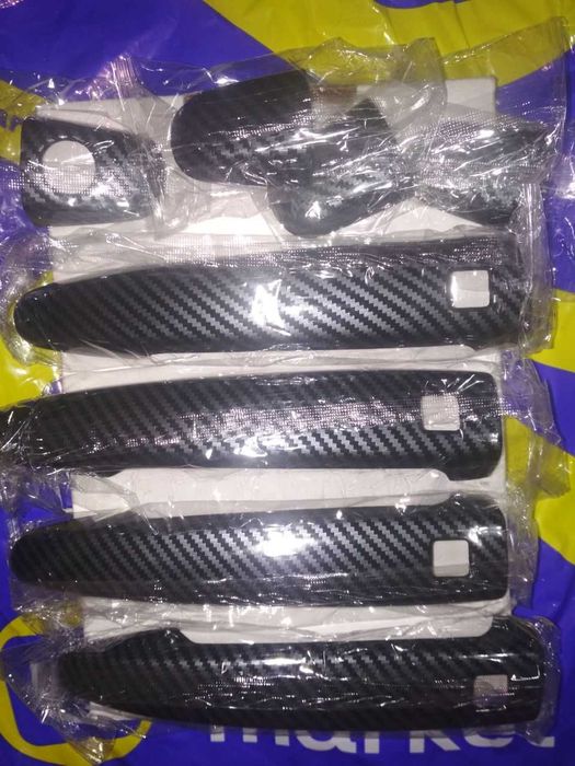 Карбон для ручек дверей комплект из 4 штук. Toyota Avalon