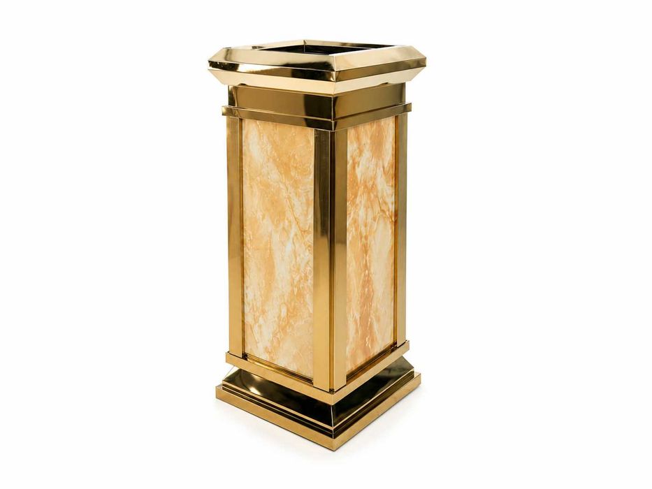 Coș de gunoi premium inox  - Auriu sau Argintiu / Hotel, Restaurant, Evenimente