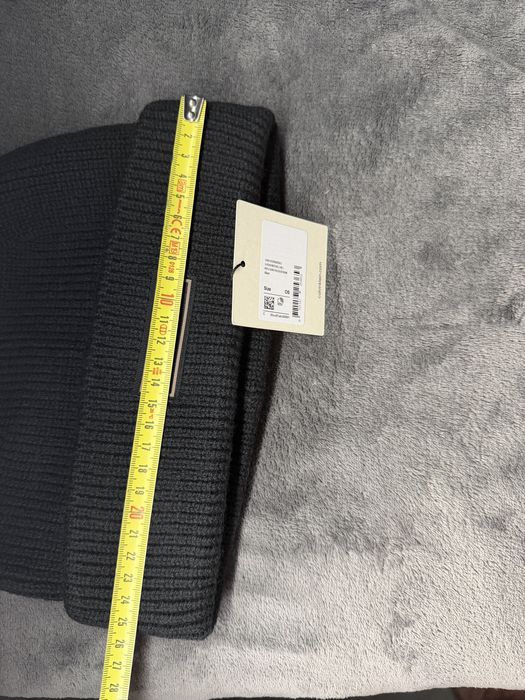 Calvin Klein patch chunky rib docker caciula unisex lana neagra noua