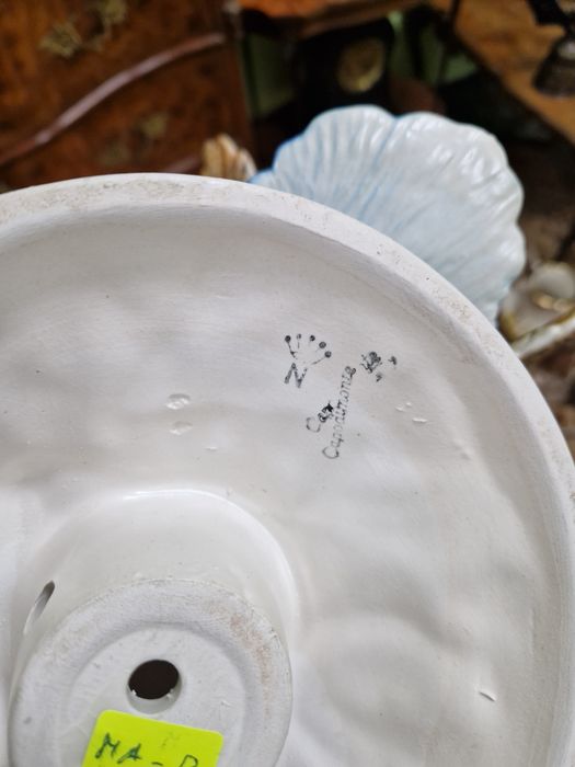 Уникална голяма антикварна италианска порцеланова фигура статуетка