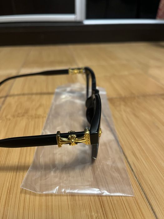 Ocehlari Chrome Hearts Negri cu aur