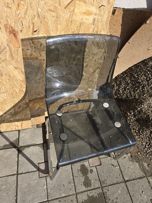 Scaun bucătărie transparent