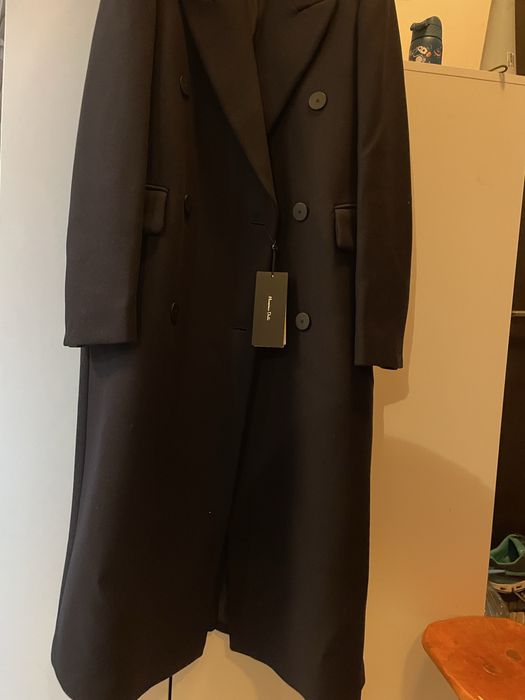 Palton de iarna elegant, bleumarin inchis Massimo Dutti XS