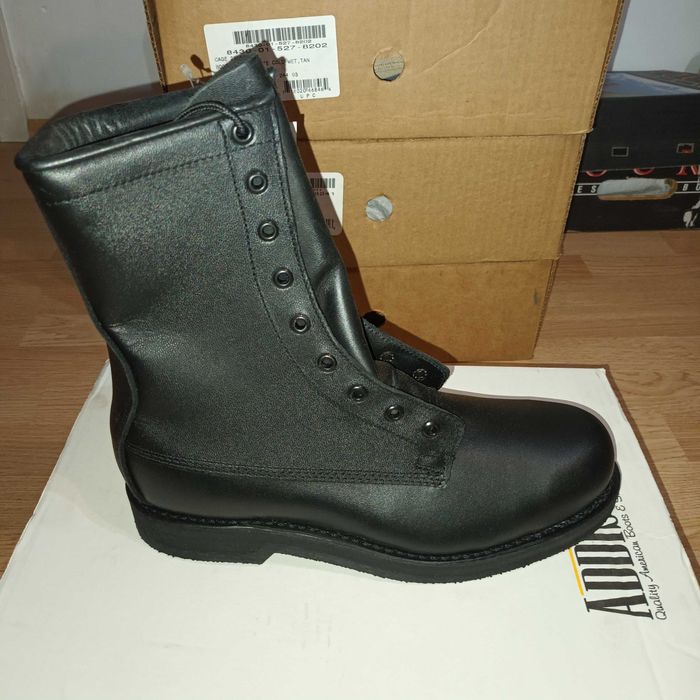 Bocanci militari Addison USA, Piele naturala Neagra 8,5R, masura 43-44