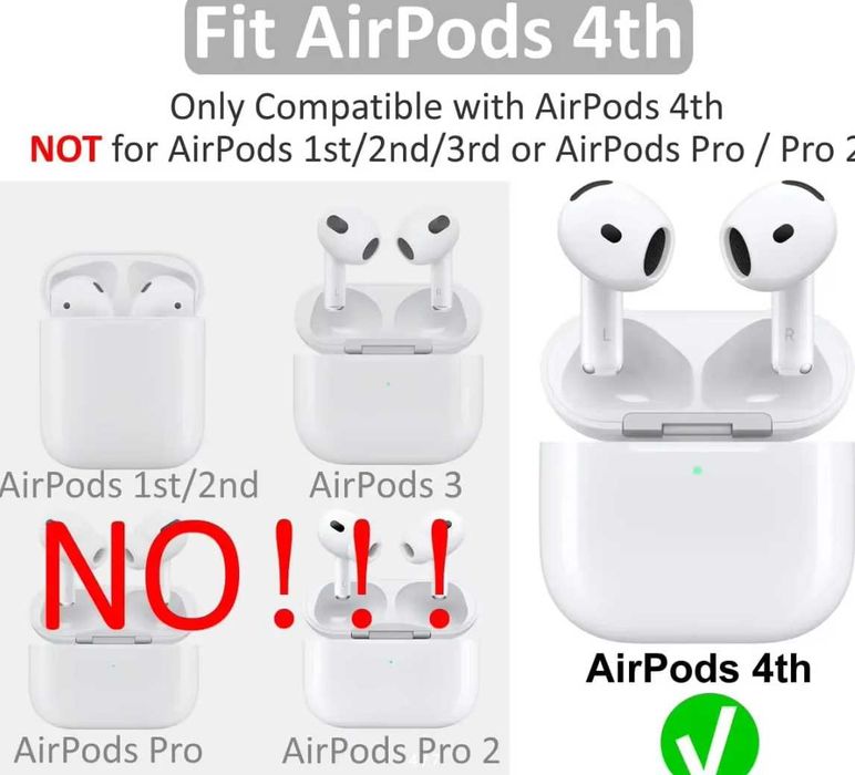Новые силиконовые амбушюры насадки для Airpods 4, 3 цвета, 2 варианта