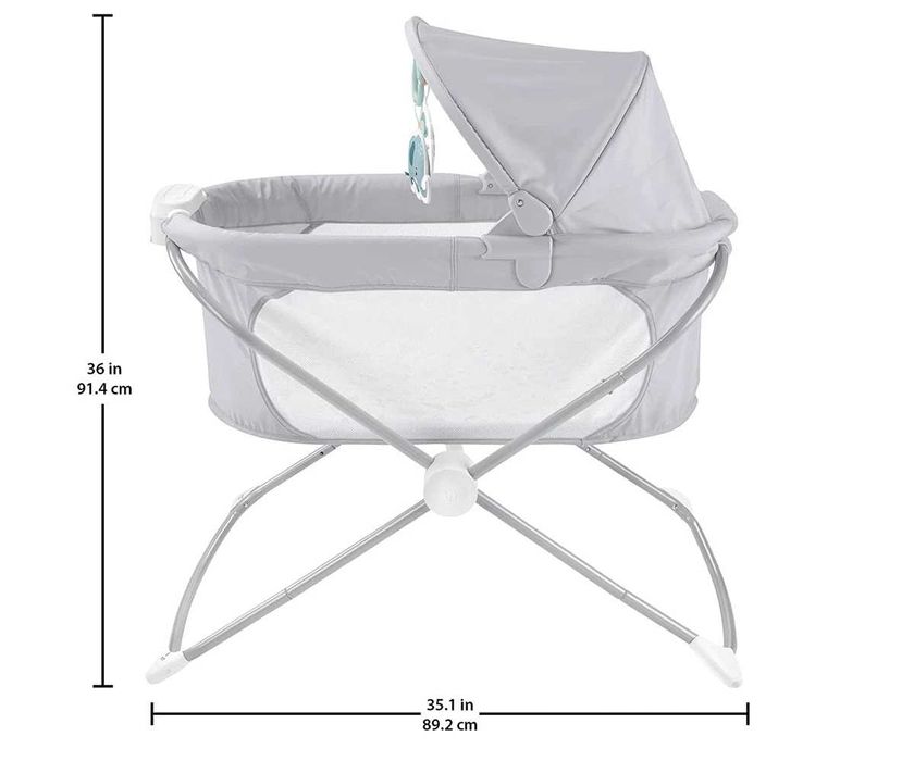 Сгъваема бебешка кошара кошче люлка Fisher Price с вибрации музика