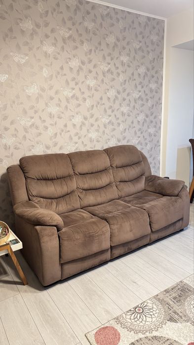 Canapea extensibilă și fotoliu cu recliner Lem’s