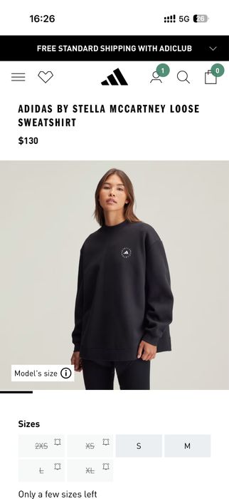 Свитшот Adidas stella mccartney