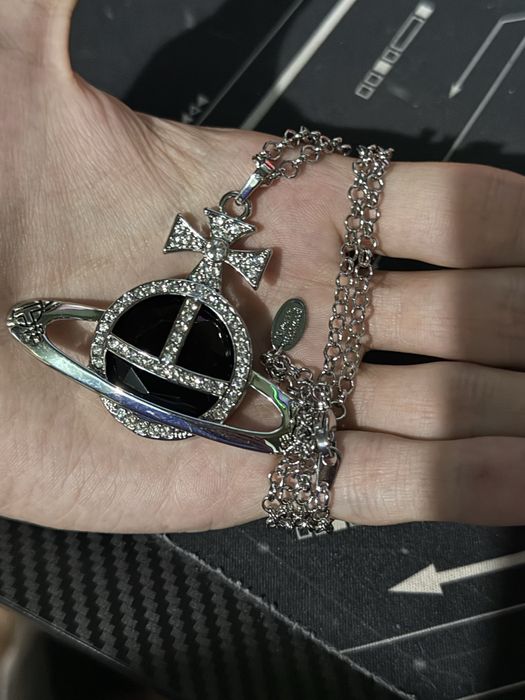 Lanț Vivienne Westwood cu diamante 70cm