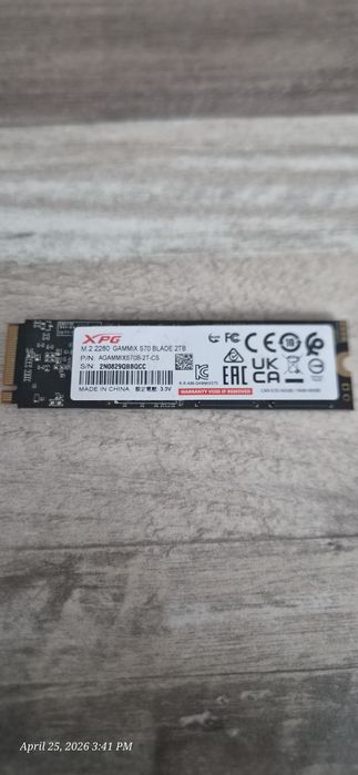 SSD ADATA XPG GAMMIX S70 Blade Gen.4 2TB  NVMe,щ M.2.