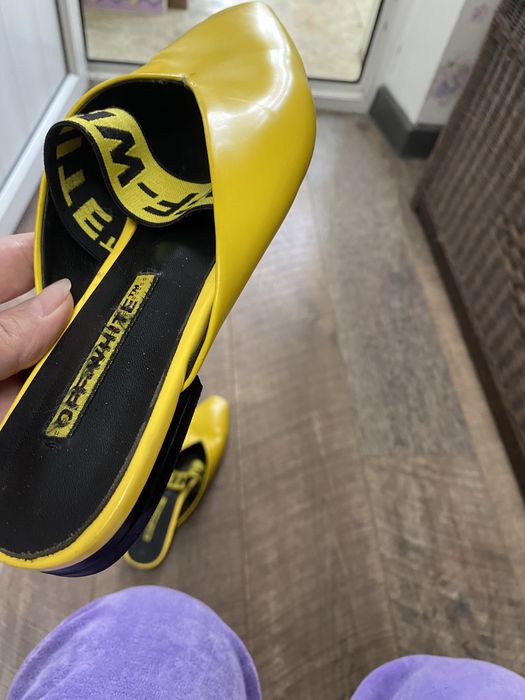 Мюли, шлепки off white