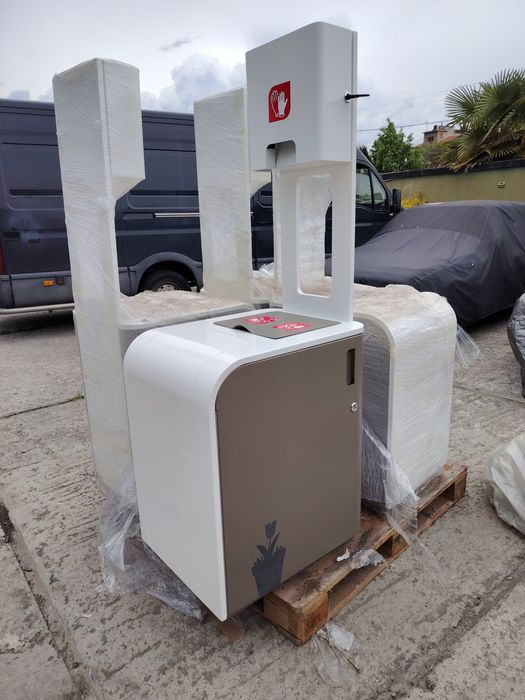 Кош за отпадъци за бензиностанция, автомивка.