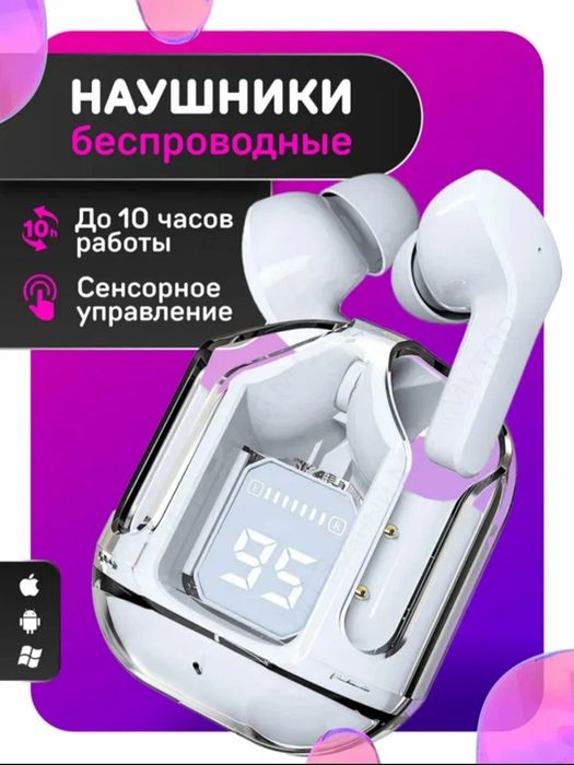 Беспроводные наушники Рods Air 31 с дисплеем микрофоном и шумоподавлен