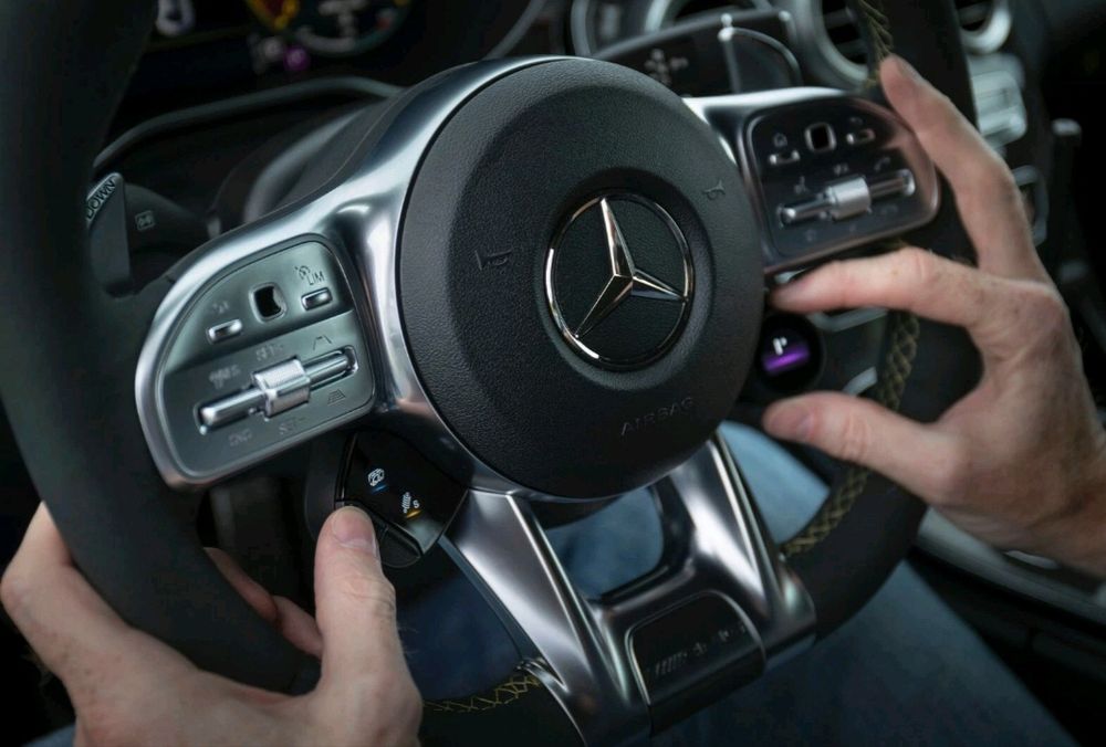 Mercedes 63 AMG спортни бутони - врътки за AMG волан W167 W464 W222 W205 W290 W257 W213 G GT CLS GLE GLS Е S class