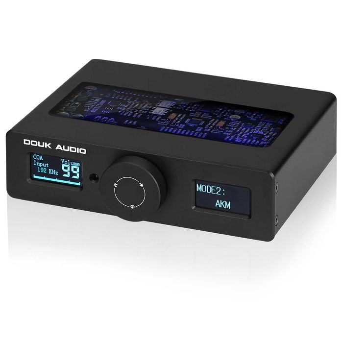 Douk Audio DAC-Q11 HiFi ESS9038Q2M+AK4493 USB DAC Audio Adapter COAX/OPT D/A Converter DSD256