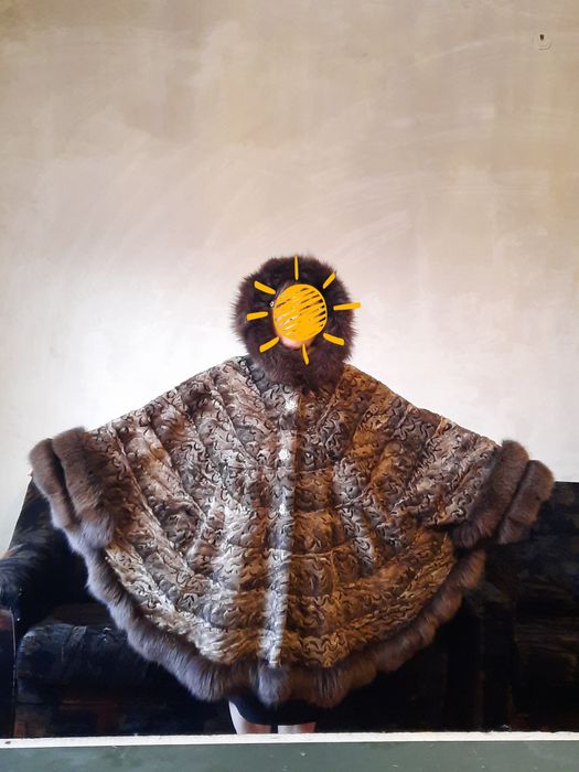 Манто из стриженной норки 50-52