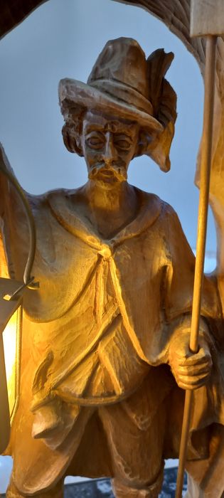 Veioza,lampa de veghe din lemn masiv