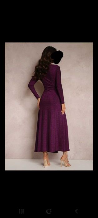 Rochie de ocazie mov stralucitoare