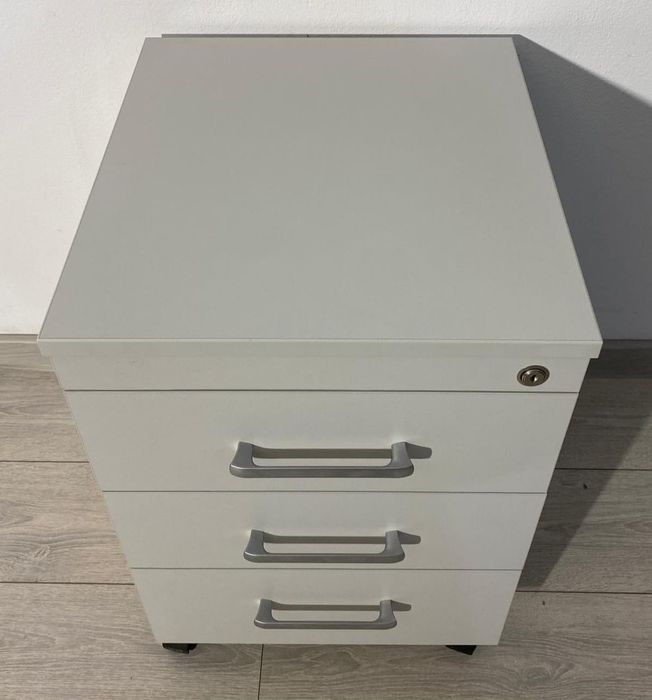 2 Buc. Rollbox cu 3 Sertare; Mic Dulap Birou Cub; Noptieră