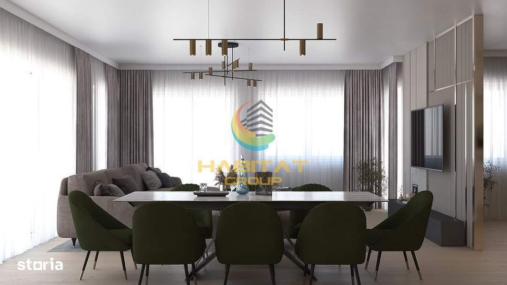 Penthouse cu 4 camere, terasa generoasa si confort Premium