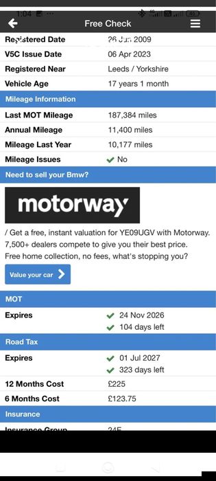 BMW 2009 318D M Sport Uk