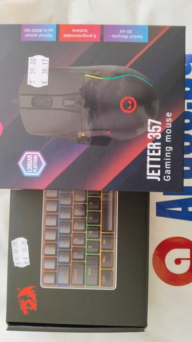 Комплект геймърска мишка и механична клавиатура