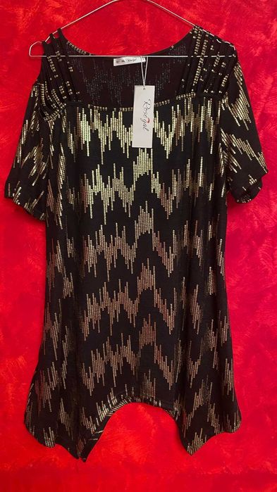 Bluza eleganta neagra cu paete XL