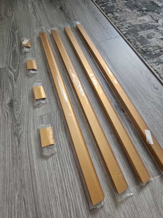 Mâner metalic lung 795mm si 60mm auriu