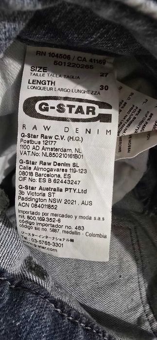 H-star raw W/27-дамски дънки (х-828)