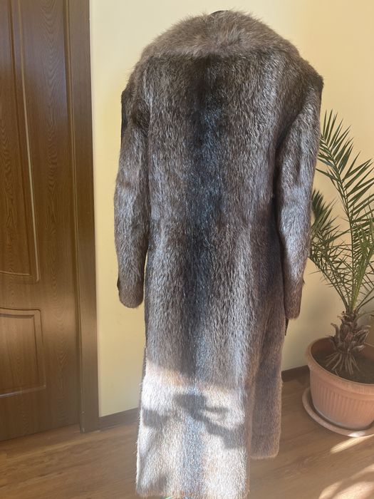 Haina de blana naturala lunga superba
