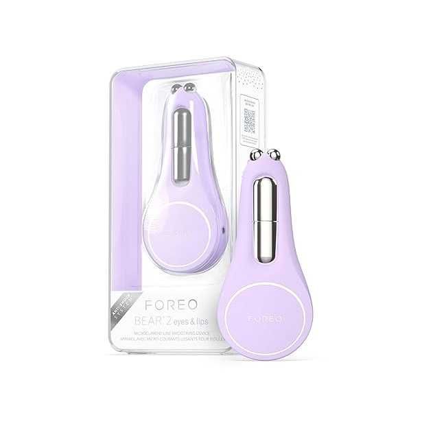 FOREO Bear 2 Eyes & Lips - Масажор против бръчки за незабавно стягане на лицето,  Повдигане на вежди, против тъмни кръгове