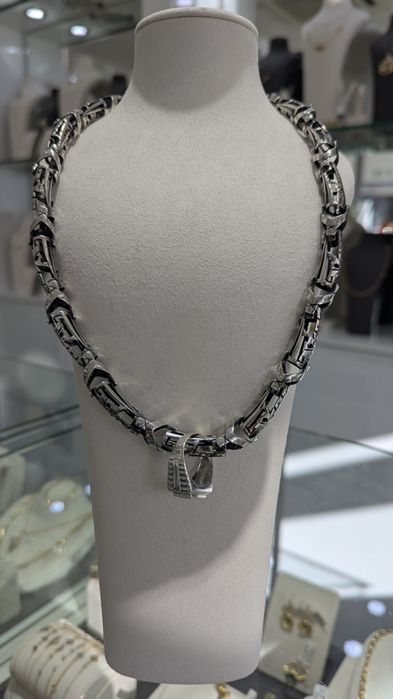 Мъжки сребърен синджир - Уникален