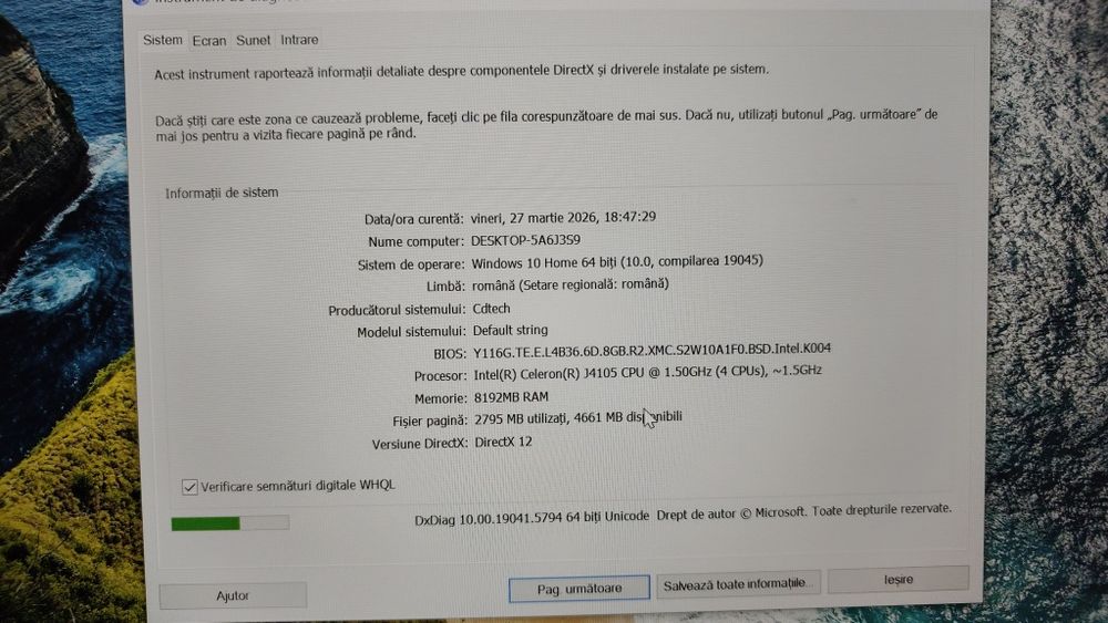 Laptop 14,1 inch/ ssd 256 GB/ 8 GB ram