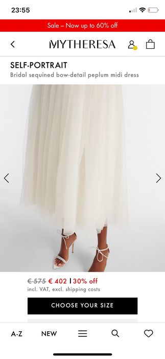 Rochie midi mireasă / cununie civilă - noua