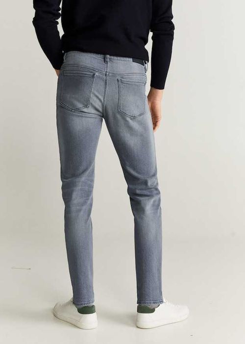 Jeansi Blugi Jan slim fit negri Mango Maro Tabac Pantaloni cu eticheta