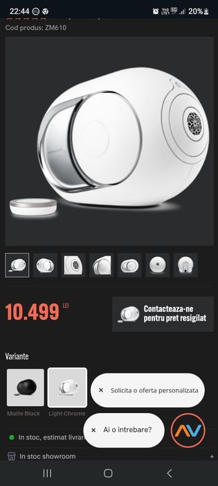 Boxe active DEVIALET Phantom I 103dB